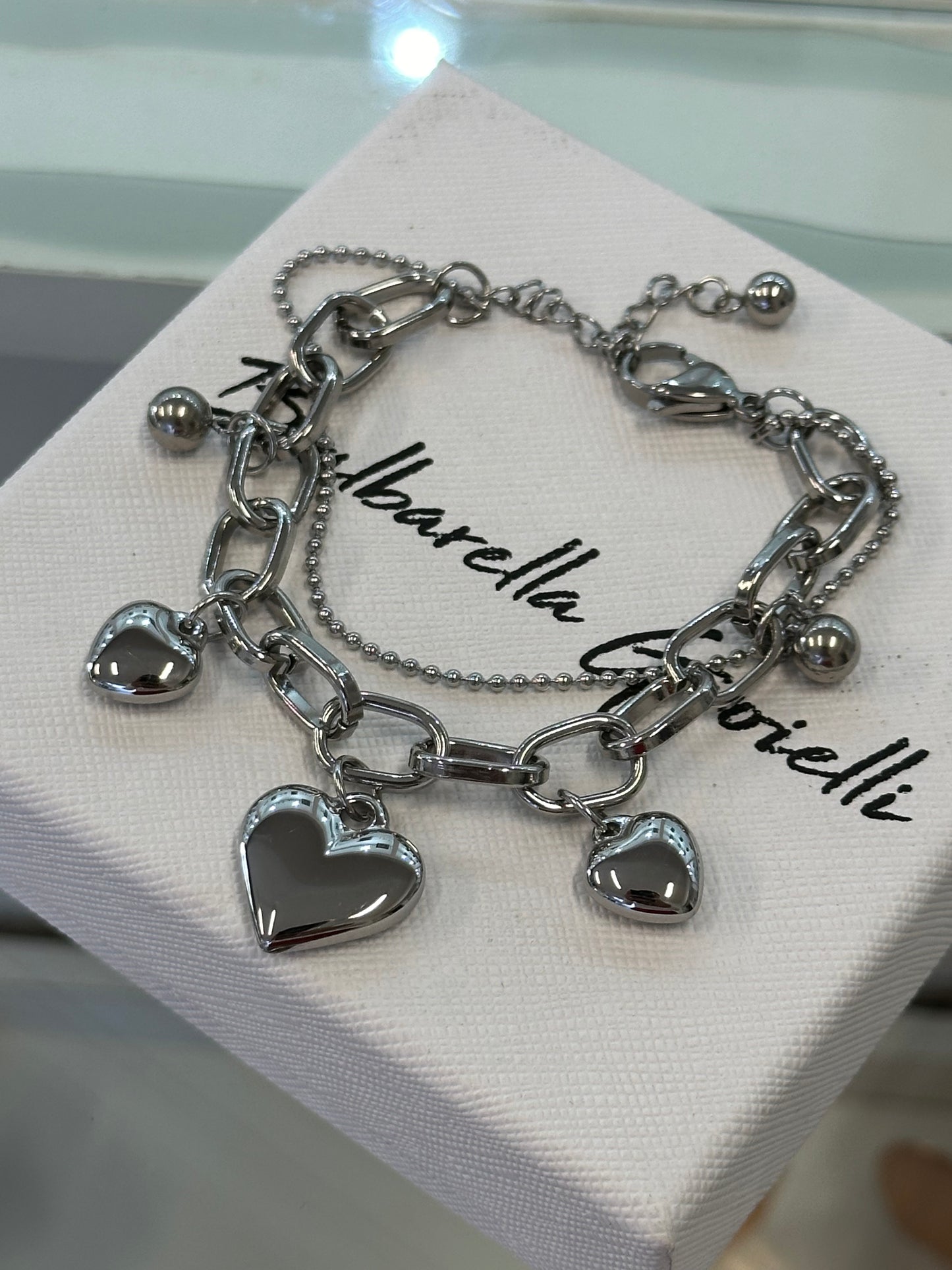 Pulsera Charms Hearts
