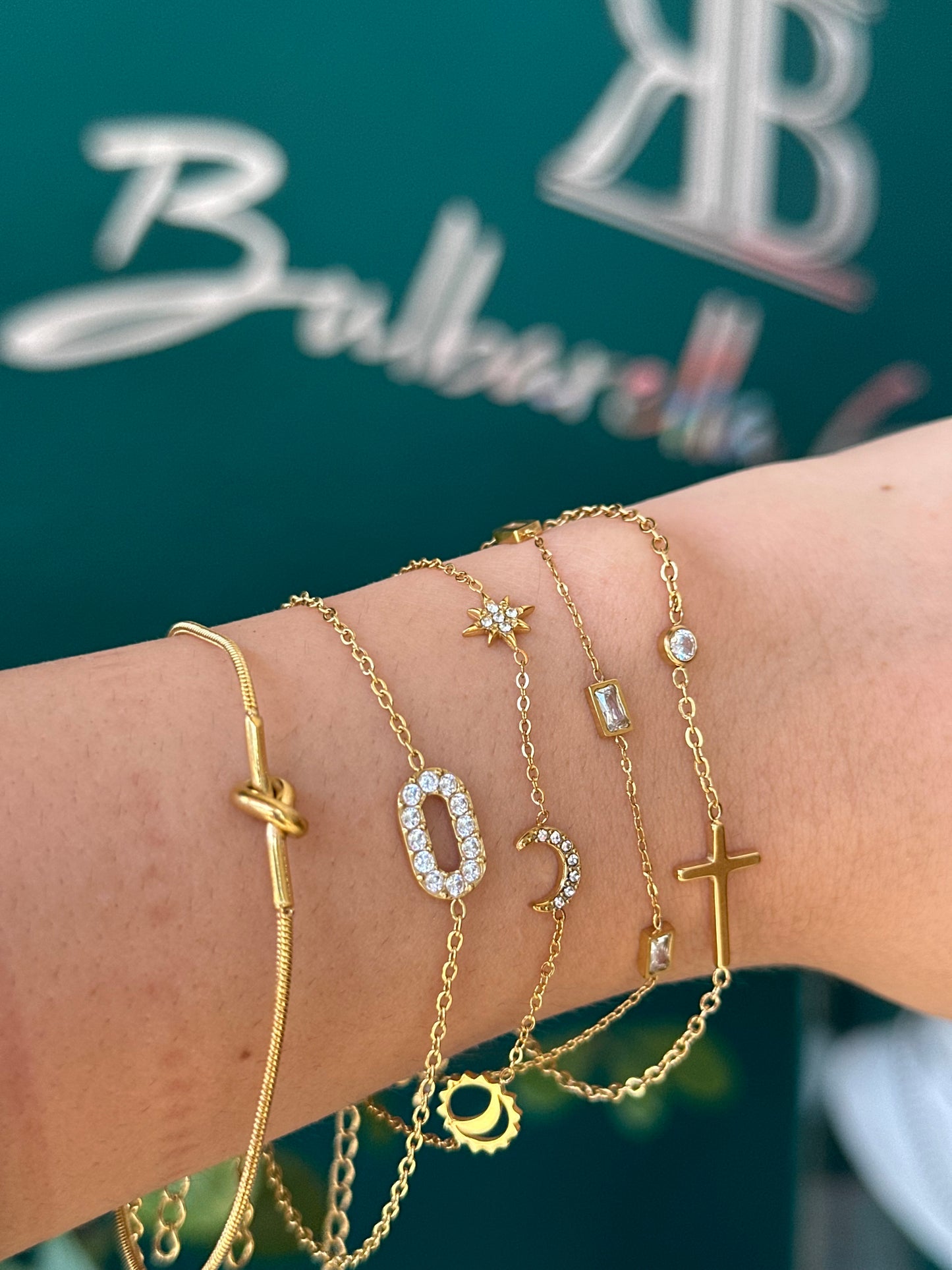 Pulsera Cruz Cristal