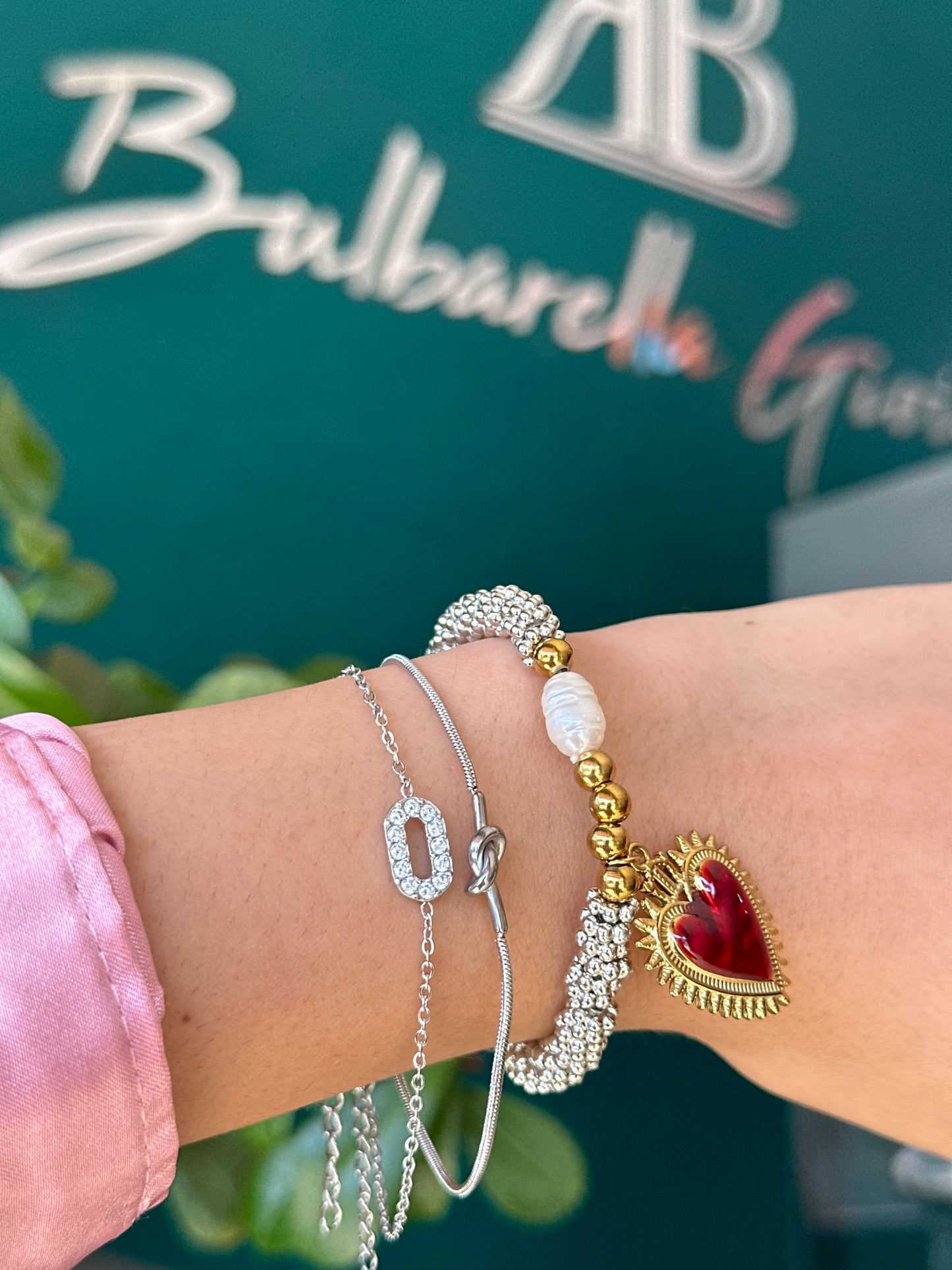 Pulsera Corazón Rey