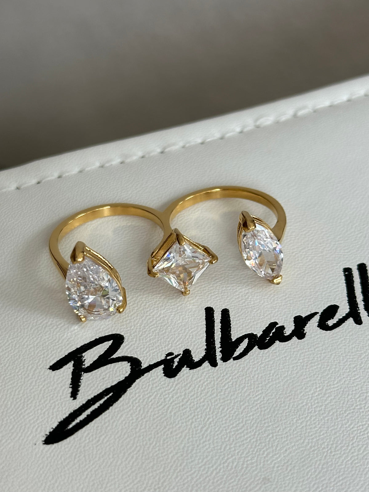 Anillo Doble Cristal