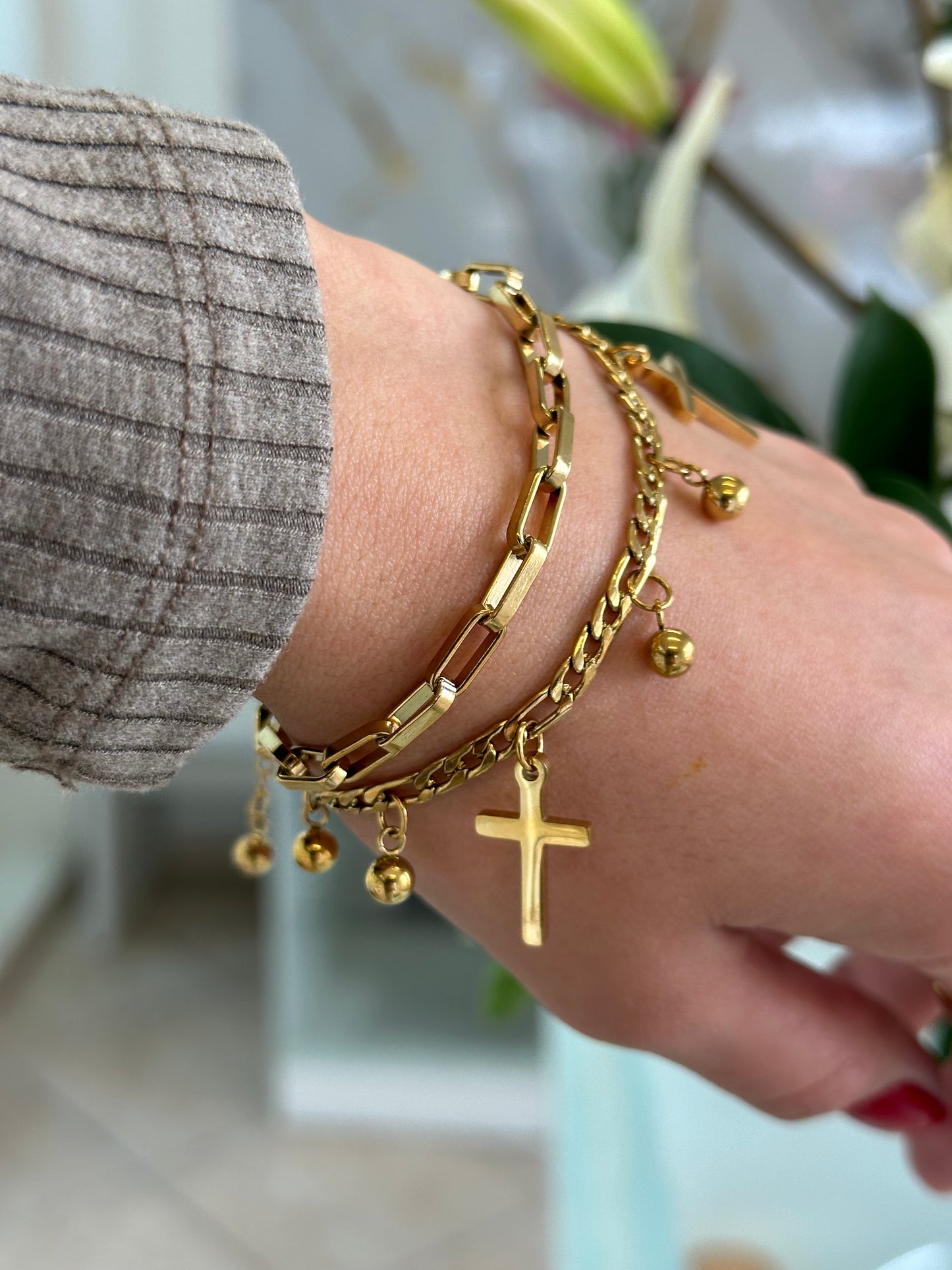 Pulsera Dijes Cruz