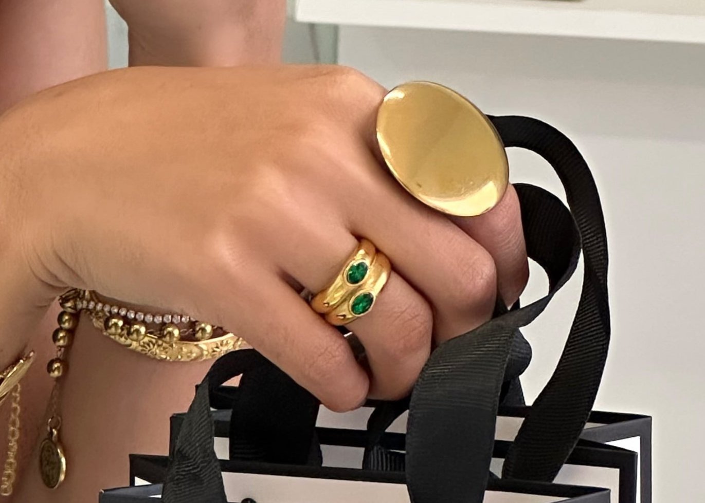 anillo verde double