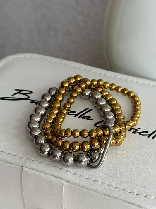 Pulsera Triple bicolor