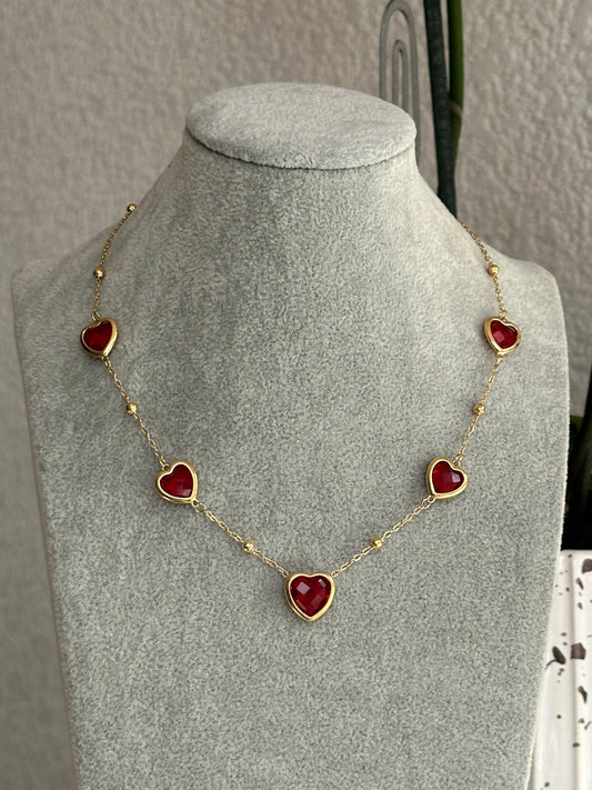 Collar Reina Corazones