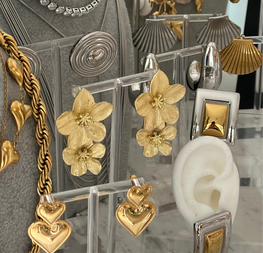 Arete doble flor