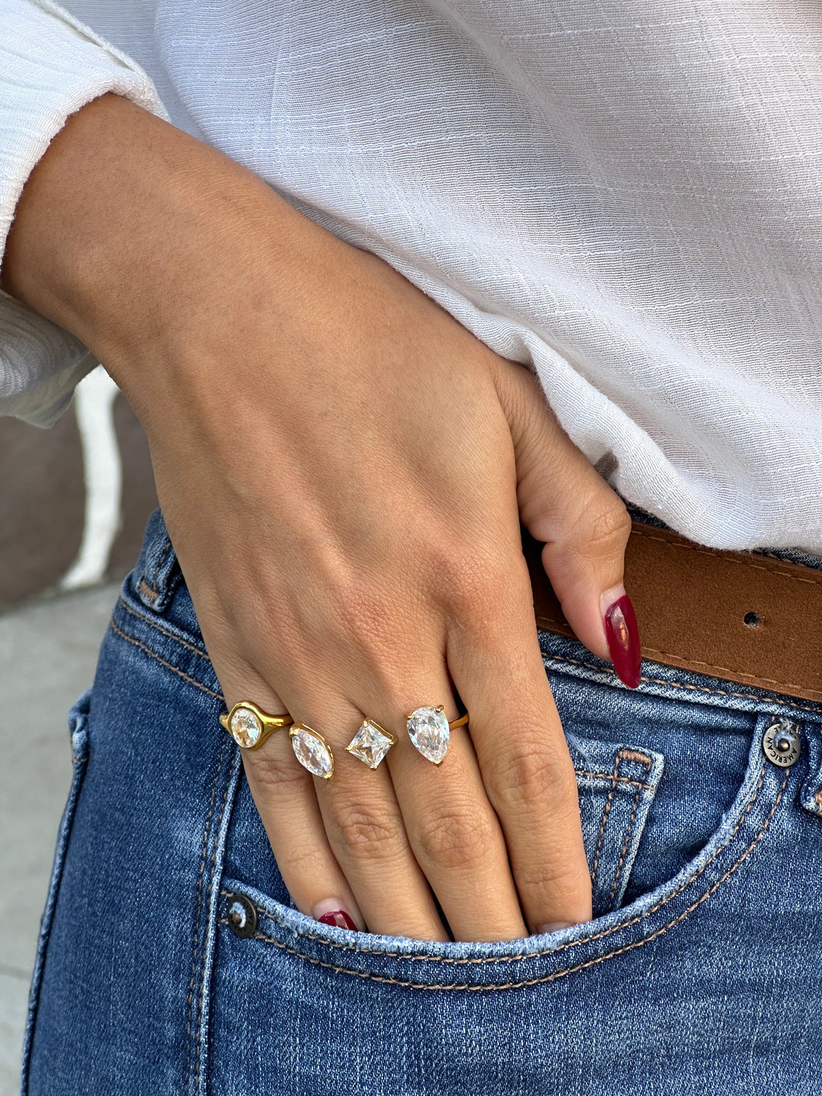 Anillo Pinky Oval