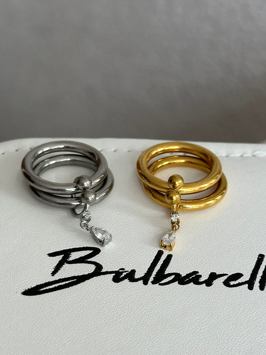 Anillo Doble Cristal