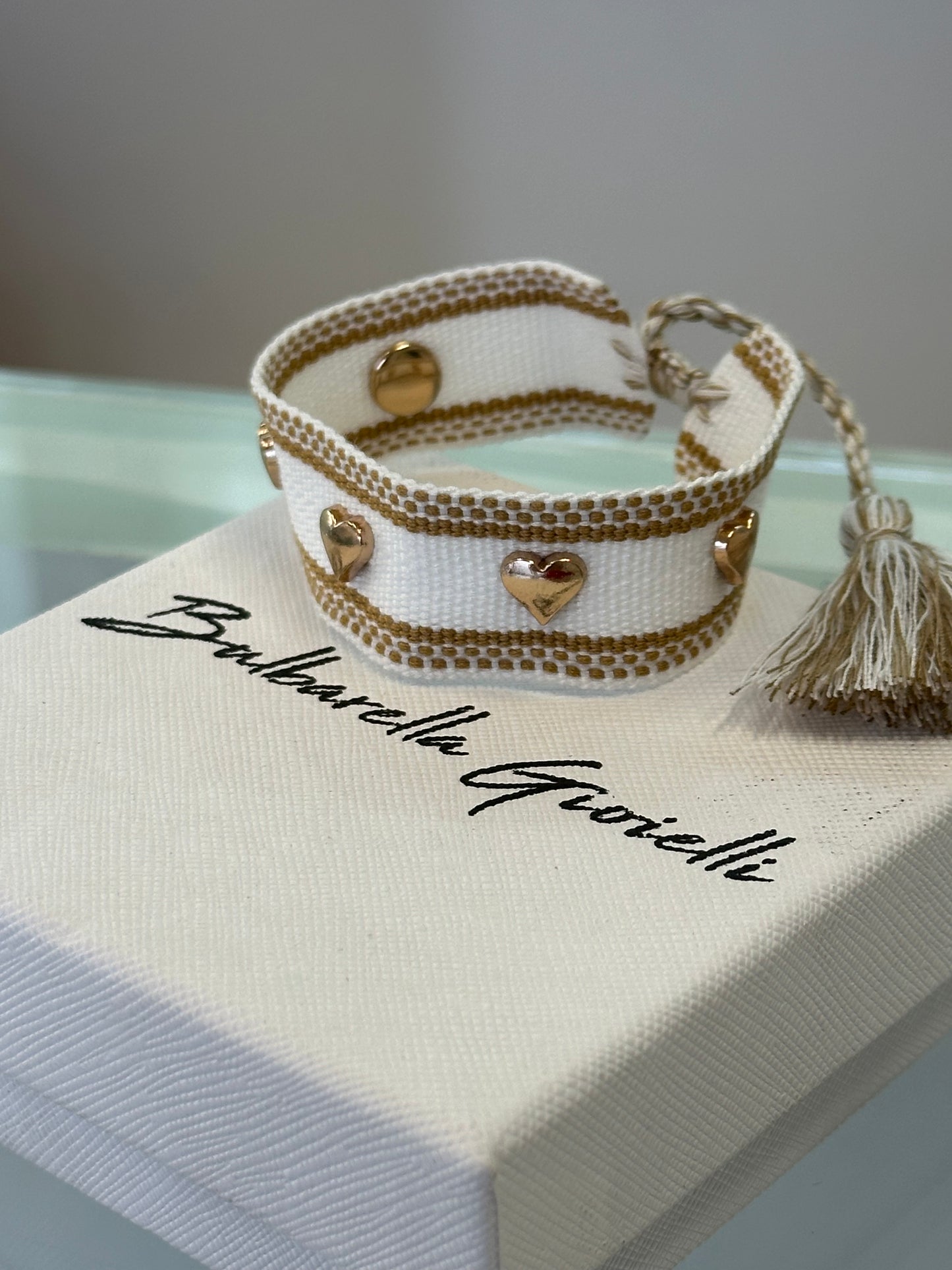 Pulso tejido corazon