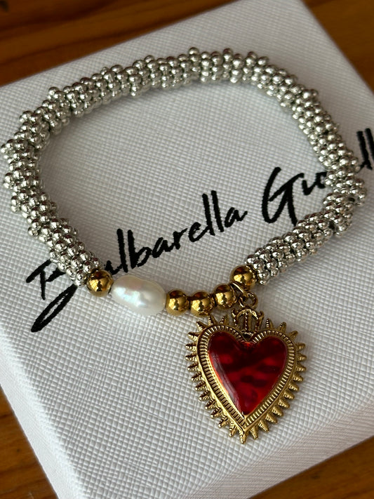Pulsera Corazón Rey