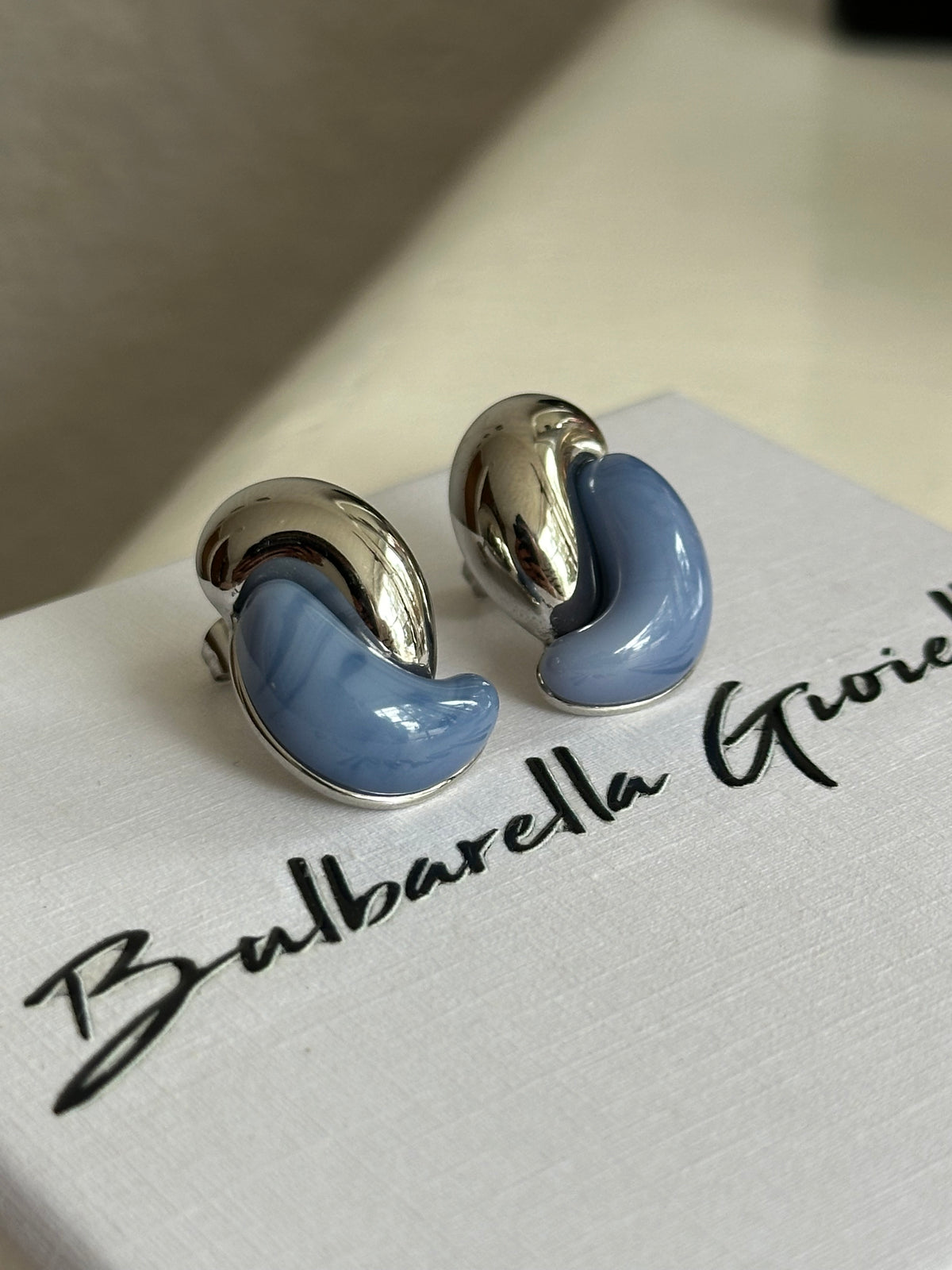 Arete Bean azul