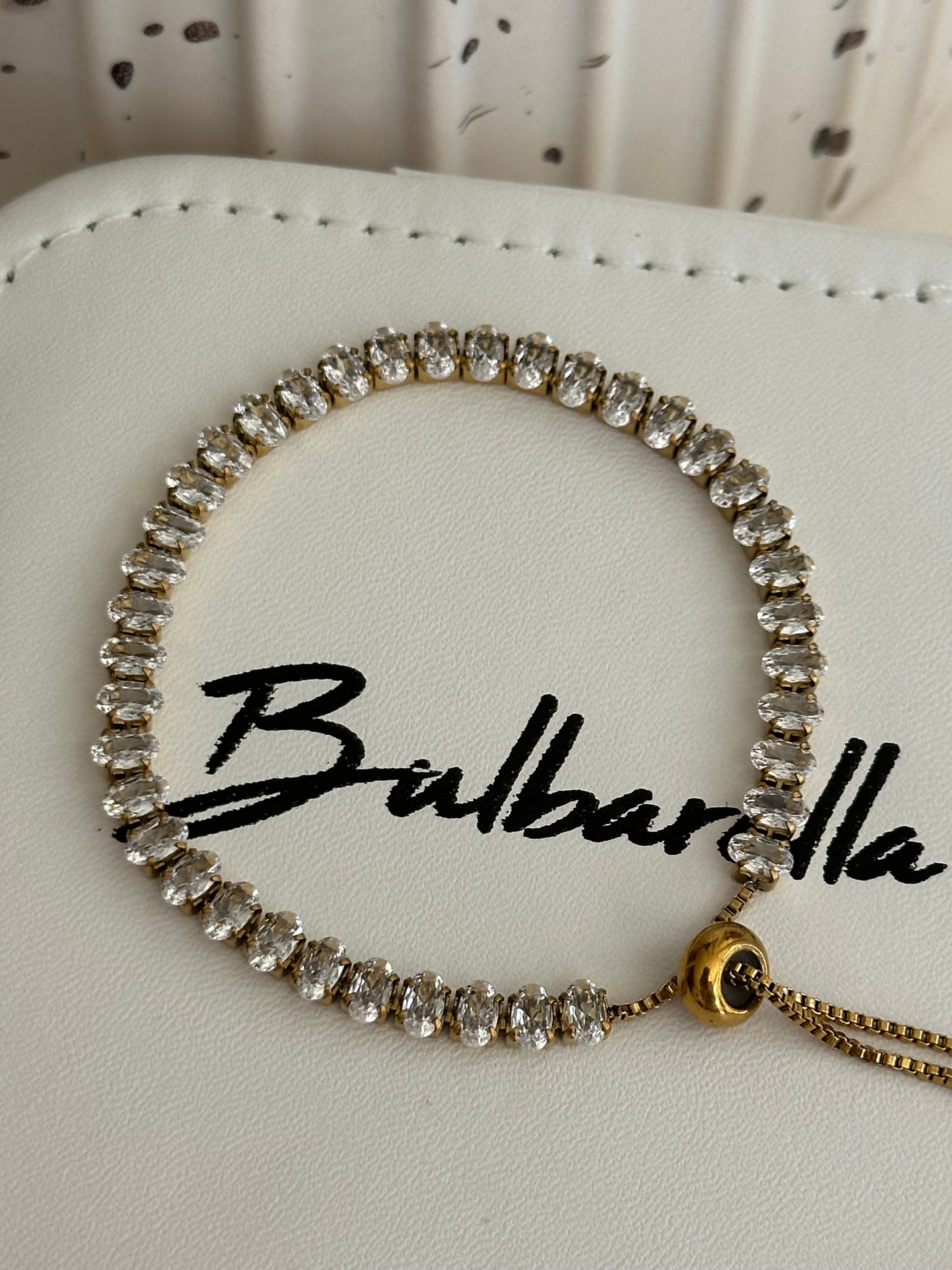Pulsera Corbatín Cristales
