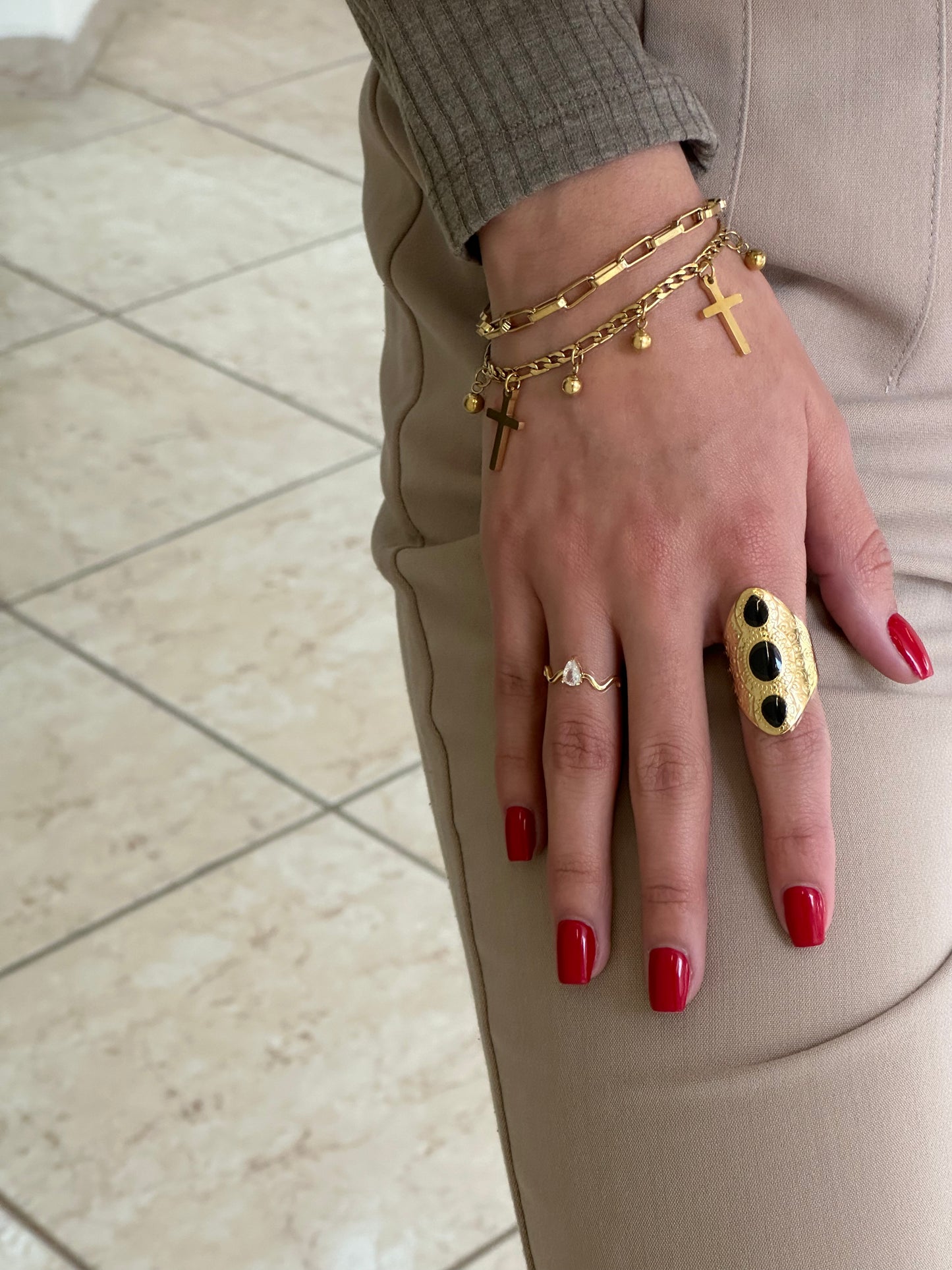 Pulsera Dijes Cruz