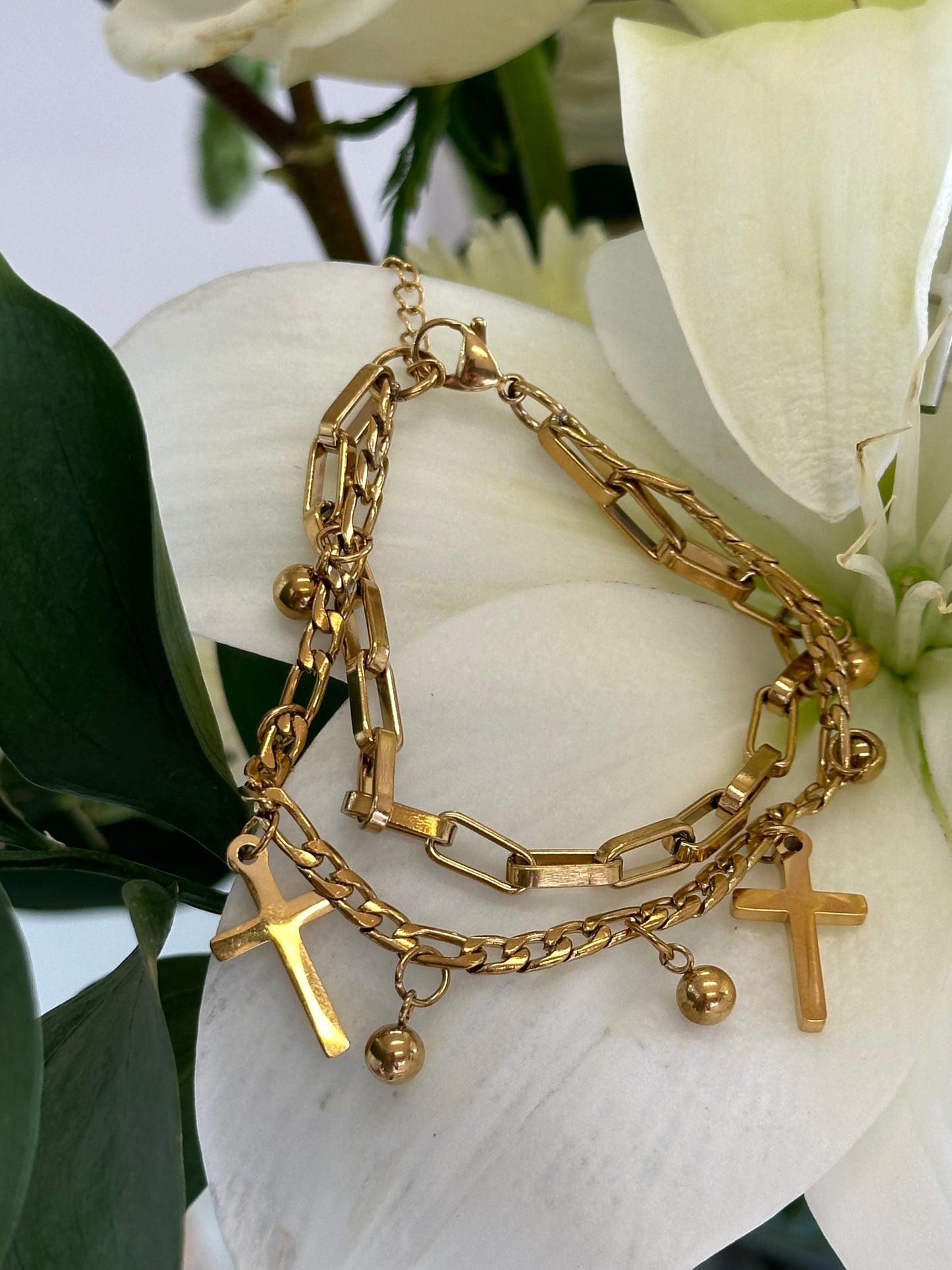 Pulsera Dijes Cruz