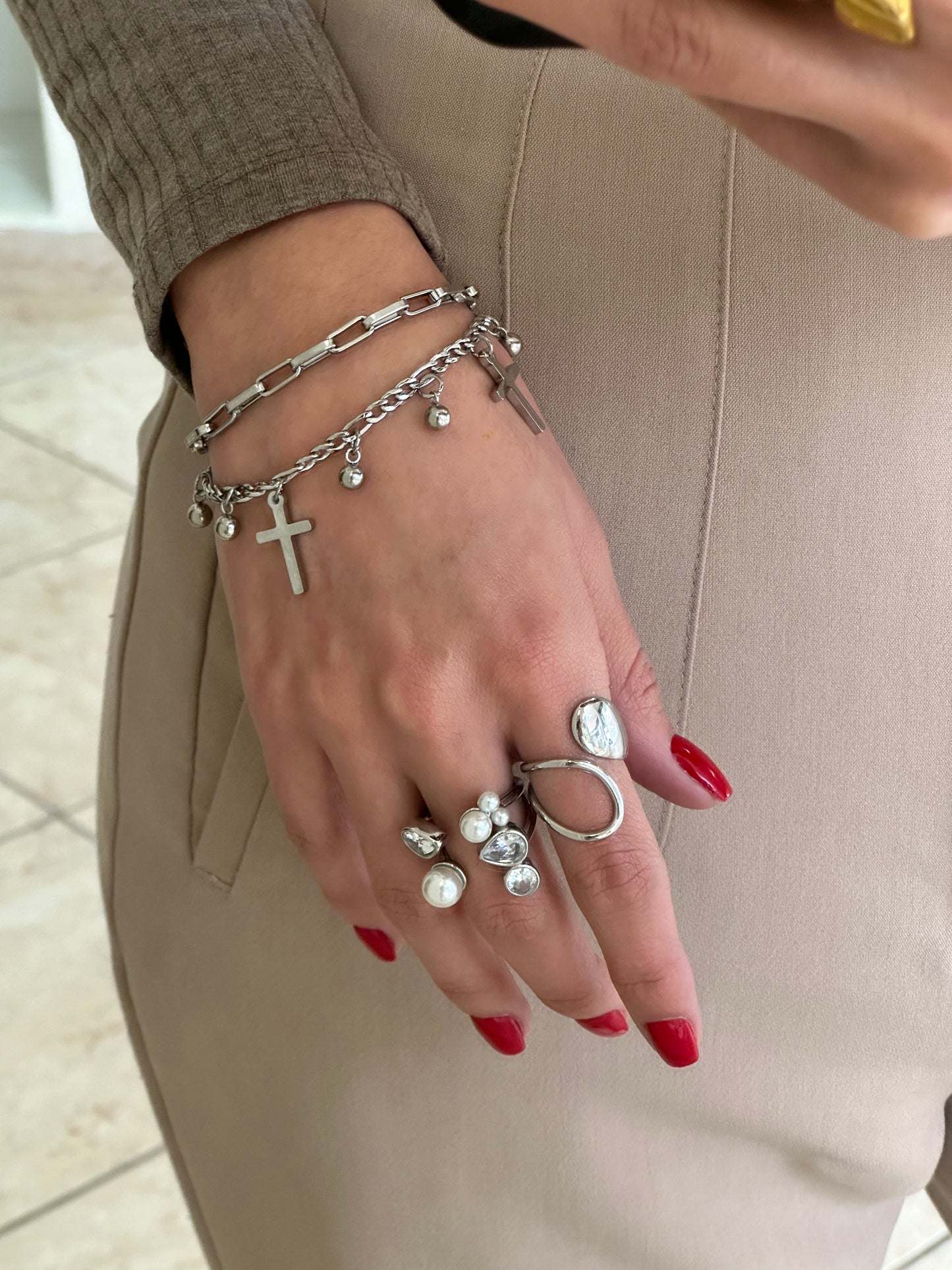 Pulsera Dijes Cruz